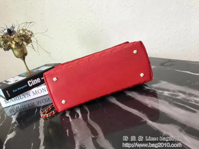 香奈兒CHANEL大號Chanel Coco handle全新頂級翻蓋單肩鏈條手柄包 肩帶可拆卸 DSC1102